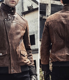 市场上装-皮衣-时尚男装皮衣