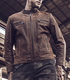 市场上装-皮衣-时尚男装皮衣