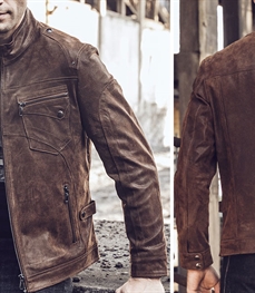 市场上装-皮衣-时尚男装皮衣