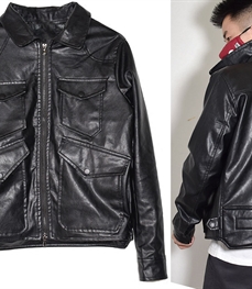市场上装-皮衣-休闲男装皮衣