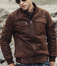 市场上装-皮衣-时尚男装皮衣