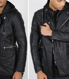 市场上装-皮衣-时尚男装皮衣