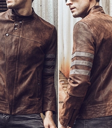 市场上装-皮衣-时尚男装皮衣