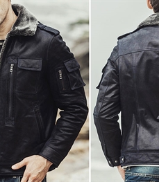 市场上装-皮衣-时尚男装皮衣