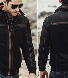 市场上装-皮衣-时尚男装皮衣