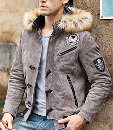 市场上装-皮衣-时尚男装皮衣