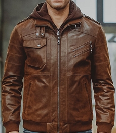 市场上装-皮衣-时尚男装皮衣