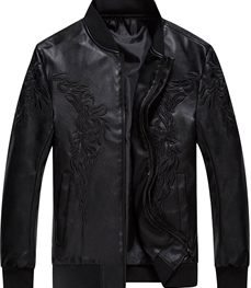 市场上装-皮衣-时尚男装皮衣