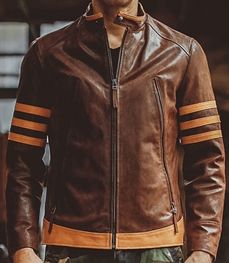 市场上装-皮衣-时尚男装皮衣