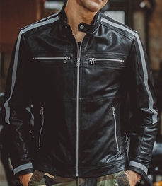 市场上装-皮衣-时尚男装皮衣