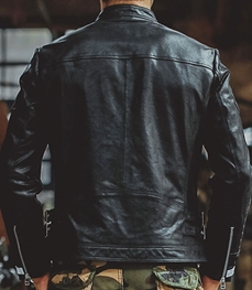 市场上装-皮衣-时尚男装皮衣
