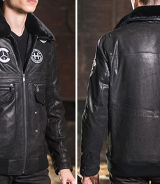 市场上装-皮衣-时尚男装皮衣
