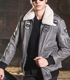 市场上装-皮衣-时尚男装皮衣