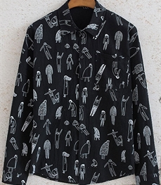 市场上装-衬衫-时尚男装衬衫