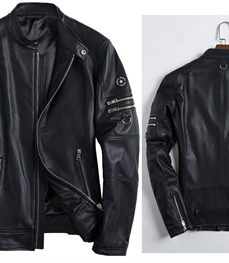 市场上装-皮衣-时尚男装皮衣