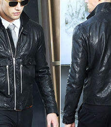 市场上装-皮衣-时尚男装皮衣