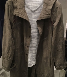 市场上装-中长外套-（实拍）休闲男装中长外套