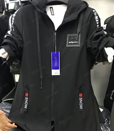 市场上装-中长外套-（实拍）时尚男装中长外套