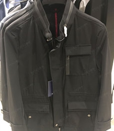 市场上装-中长外套-（实拍）时尚商务派克