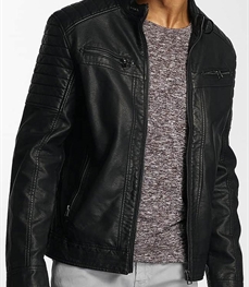 市场上装-皮衣-时尚男装皮衣