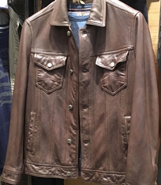 市场上装-皮衣-（实拍）时尚商务皮衣