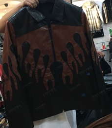 市场上装-皮衣-（实拍）时尚商务皮衣