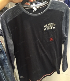 市场上装-T恤-（实拍）休闲男装t恤