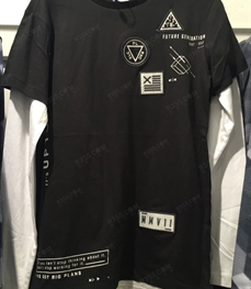 市场上装-T恤-（实拍）休闲男装t恤