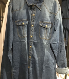 市场上装-衬衫-（实拍）休闲男装衬衫