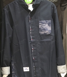 市场上装-衬衫-（实拍）休闲男装衬衫