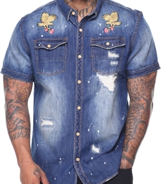 市场上装-衬衫-时尚男装衬衫