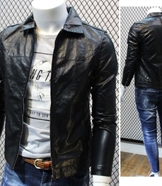 市场上装-皮衣-时尚男装皮衣