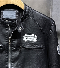 市场上装-皮衣-时尚男装皮衣