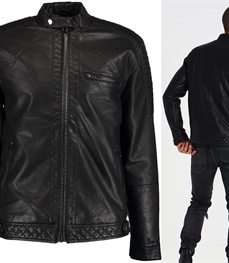 市场上装-皮衣-时尚男装中长外套