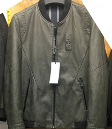 市场上装-皮衣-（实拍）时尚商务皮衣