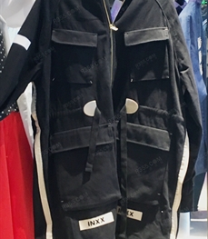 市场上装-中长外套-（实拍）休闲男装中长外套