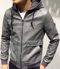 市场上装-皮衣-时尚男装皮衣