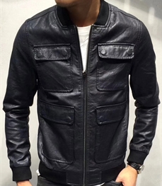 市场上装-皮衣-时尚男装皮衣