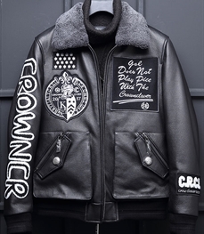 市场上装-皮衣-休闲男装皮衣