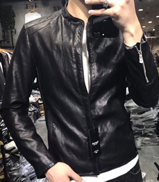 市场上装-皮衣-时尚男装皮衣