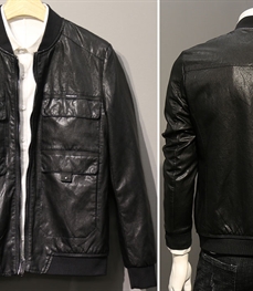 市场上装-皮衣-时尚男装皮衣