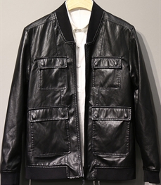 市场上装-皮衣-时尚男装皮衣