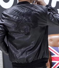 市场上装-皮衣-时尚男装皮衣