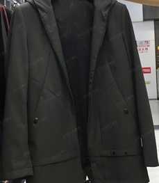 市场上装-中长外套-（实拍）时尚男装中长外套