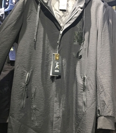 市场上装-中长外套-（实拍）时尚男装中长外套