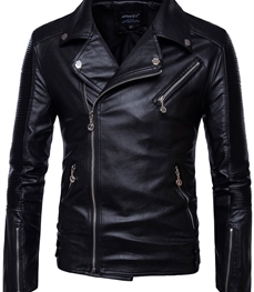 市场上装-皮衣-时尚男装皮衣