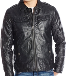 市场上装-皮衣-时尚商务皮衣