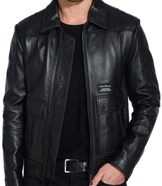 市场上装-皮衣-时尚商务皮衣