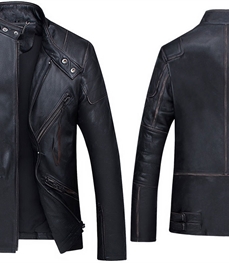 市场上装-皮衣-休闲男装皮衣