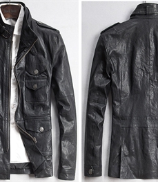 市场上装-皮衣-休闲男装皮衣